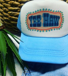Yeehaw Trucker Blue Hat